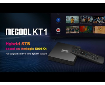 Product review Android TV BOX Mecool KT1, 2/16 GB, Android TV 10, DVB-T/T2/C tuner, WiFi, BT, RJ45