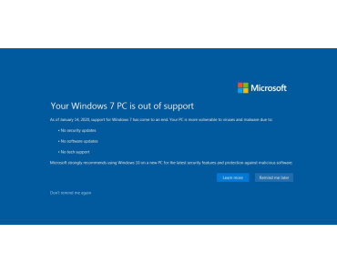 Windows 7 is dead or not?