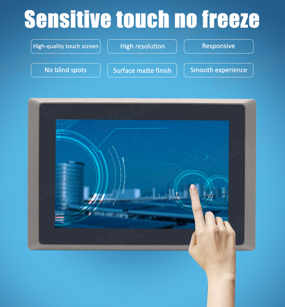 Sensitive touch no freeze High-quality touch screen High resolution Responsive No blind spots Surface matte finish Smooth experience