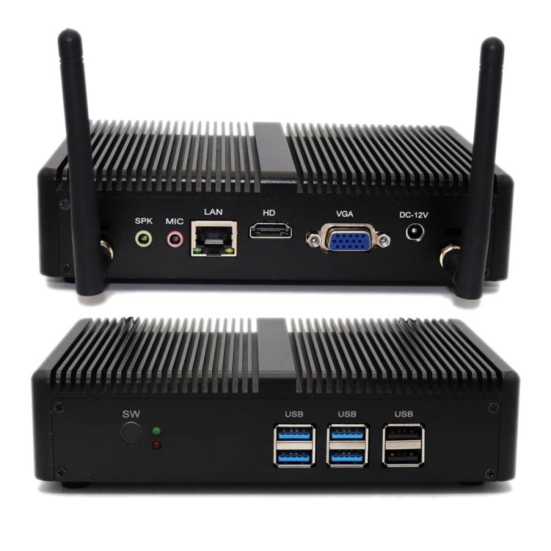 Industrial-grade fanless mini PC with Intel Core i5-726