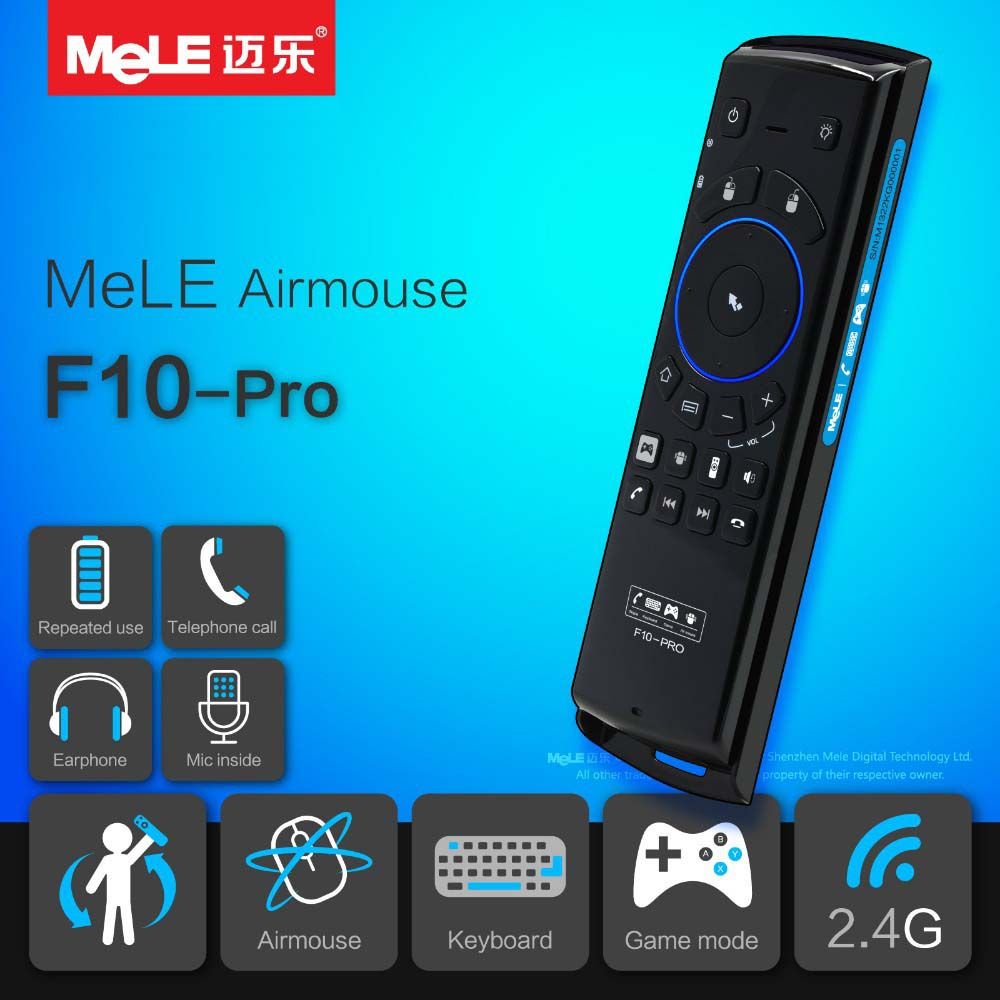 Mele F10 Deluxe Air Mouse Keyboard Remote Game for Android TV Box PC Smart HDTV 