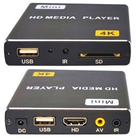 Odtwarzacz multimedialny VenBox HD16, 4K/UHD/HD, USB/SD, HDMI/AV, Digital Signage, Audio Box