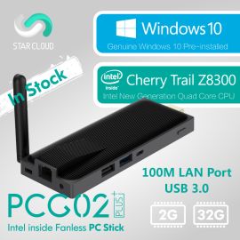 Fanless MeLE PCG02 Plus with LAN Quad Core Mini PC Genuine Windows 10 Z8300 2G DDR3 32G eMMC BT 4.0 HDMI WiFi | PCG02Plus | MeLE | VenBOX Sp. z o.o.