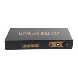 Splitter HDMI 1x2 HDMI z Konfiguracją EDID, ARC Audio Ekstraktor, 3D, 4K | HDSP0007M1 | ASK | VenBOX Sp. z o.o.