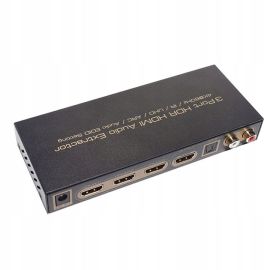 Switcher HDMI 3x1 4K TOSLINK audio ARC switch | HDSW0017M1 | ASK | VenBOX Sp. z o.o.