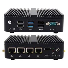 Industrial Fanless mini PC with Intel Celeron J4125 COM 4*LAN Pfsense VPN Firewall | M4-J4125L4 | Eglobal | VenBOX Sp. z o.o.