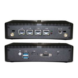 Bezwentylatorowy komputer przemysłowy VenBOX M3 Intel N5095, 4xRJ45 i225-V 2.5Gbps Gigabit LAN, 2xUSB, USB3.0, VGA, 4G/3G WiFi, Firewall, Router, serwer pfSense | M3-N5095L4 | Eglobal | VenBOX Sp. z o.o.
