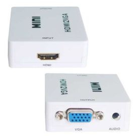 Mini konwerter sygnału HDMI do VGA z audio 3,5 HDV-M630 | HDV-M630 | PlayVision | VenBOX Sp. z o.o.