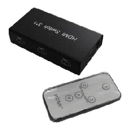HDMI Switcher 3x1   Metal house, gift box , IR&Power | HDSW0301M | ASK | VenBOX Sp. z o.o.