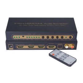 Switch/przełącznik 3x1 HDMI/MHL z Audio Extractor 4K/ARC/EDID audio 5.1CH/ADV/2CH | HDSW0003M1 | ASK | VenBOX Sp. z o.o.