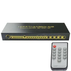 HDMI matrix with Audio 4x2 v1.4 | HDMX0402M2 | ASK | VenBOX Sp. z o.o.
