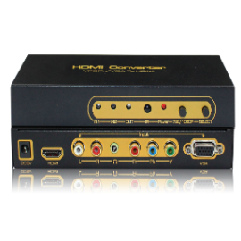 Ypbpr/VGA to HDMI  Ypbpr / VGA + Audio input , HDMI output , upscaler to 1080P . | HDCN0001B | ASK | VenBOX Sp. z o.o.