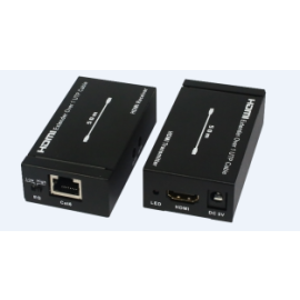 HDMI przedłużacz po jednemu kablu UTP 50m z podwójnym sterowaniem na IR | HDV-E50S2 | PlayVision | VenBOX Sp. z o.o.