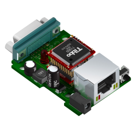 Serial to Ethernet Development Board Tibbo EM1202EV, BASIC-programmable | EM1202EV-EB | Tibbo | VenBOX Sp. z o.o.