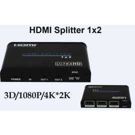 Rozdzielacz/Splitter 1x2 HDMI wideo UHD 4K*2K 3D Audio HDCP HDV-A12 | HDV-A12 | PlayVision | VenBOX Sp. z o.o.