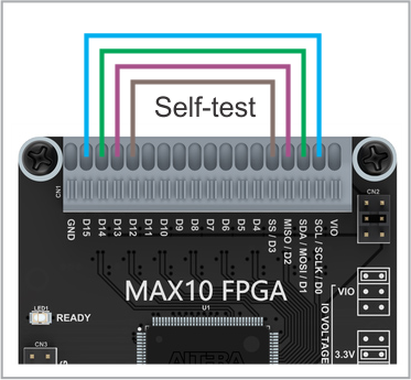 I2C/SPI Tap self-test