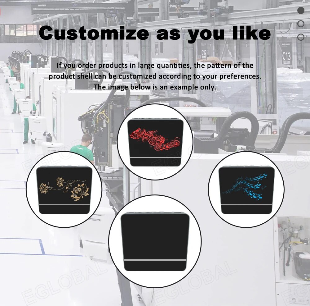 Customize as you like If you order products in large quantities, the pattern of the product shell can be customized according to your preferences The image below is an example only.
