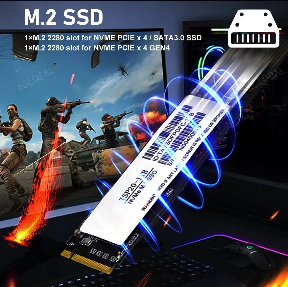 VenBOX F9 Gaming mini PC | M.2 SSD 1xM.2 2280 slot for NVME PCIE x 4 I SATA3.0 SSD 1 xM.2 2280 slot for NVME PCIE x 4 GEN4