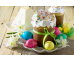 Easter cake and eggs