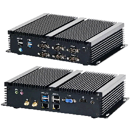 Bezwentylatorowy przemysłowy mini PC/HTPC Intel Core i7-8550U 2xIntel Giga LAN 6xCOM WiFi HDMI
