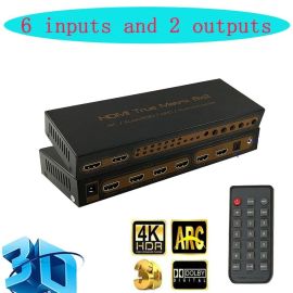 Matrix HDMI 6x2 EDID ARC PIP 1.4V 3D 4K Audio 5.1 | HDMX0006M1 | ASK | VenBOX Sp. z o.o.