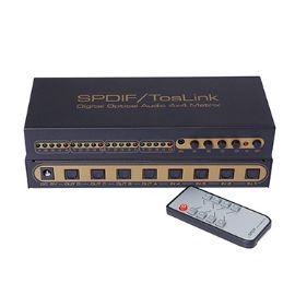 SPDIF switcher splitter 4x4 | ADMX0404M1 | ASK | VenBOX Sp. z o.o.