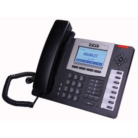 Telefon VoIP ZYCOO D60, PoE, 4xSIP, IAX, DSS, Router, LCD, HD Voice | D60 | Zycoo | VenBOX Sp. z o.o.