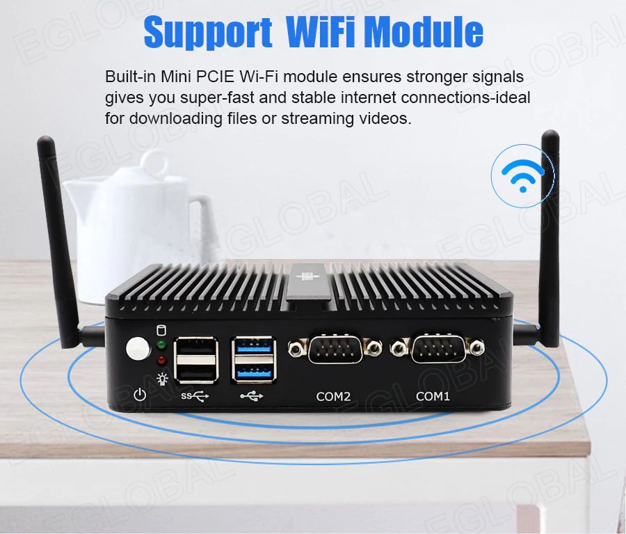 Obsługa modułu Wi-Fi - Wbudowany moduł Wi-Fi w mini PCIE zapewnia silniejsze sygnały, zapewnia superszybkie i stabilne połączenia internetowe - idealne do pobierania plików lub przesyłania strumieniowego filmów.