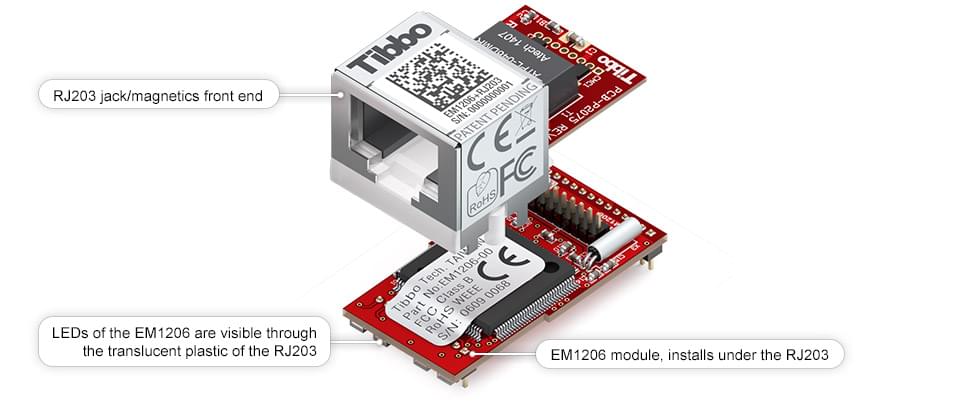 EM1206 IoT Module | Exploded view
