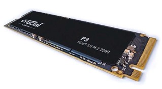 The 2280 format is widely used for SSDs for the M.2 slot. In many cases you can read the size and PCIe version directly from the product name - like with this Crucial SSD from the P3 series.
